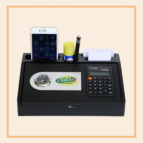 Desk Organiser with Calculator & Pen Holder