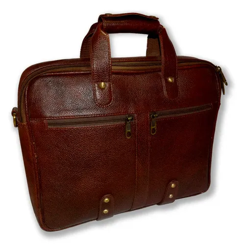 Brown Leather Laptop Bag