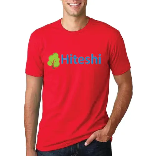 Red Round Neck T-Shirt - Hiteshi Branded