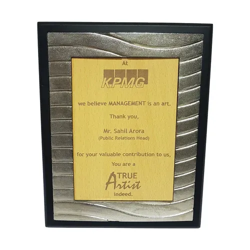 Certificate Award Plaque - Black Frame