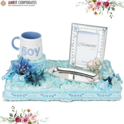 White Trunk Boxes with Tray - 1