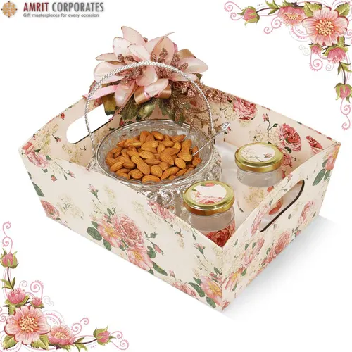 Pink Floral Basket