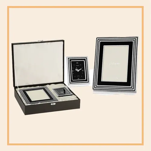 Jewellery & Cufflink Box - Black
