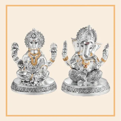 Laxmi Ganesh Idol Pair