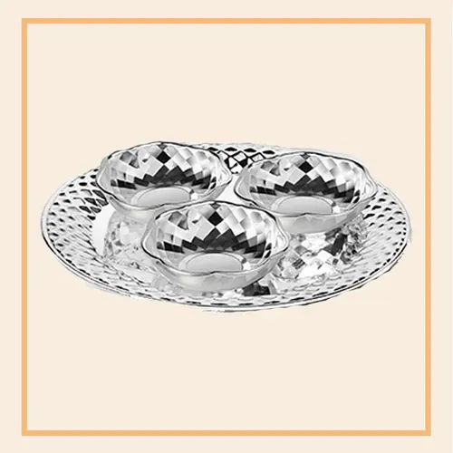 Oval Tray with Bowl