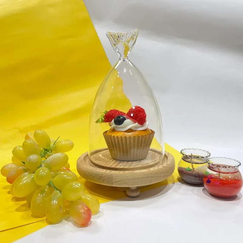 Butter Dish With Wood Base