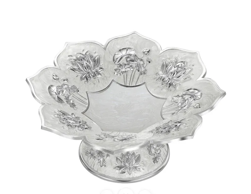 Set of 2 Lotus Galvanic Platter