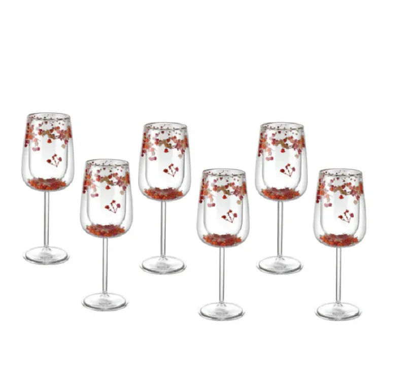 Flower Wine Glass Set of 6