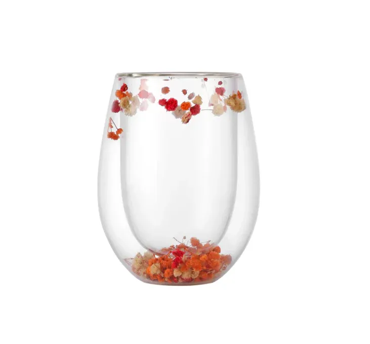 Flower Water Glass Set of 6