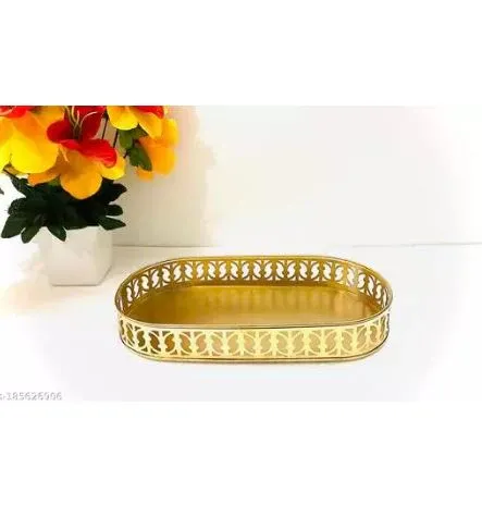 Golden Glass Tray