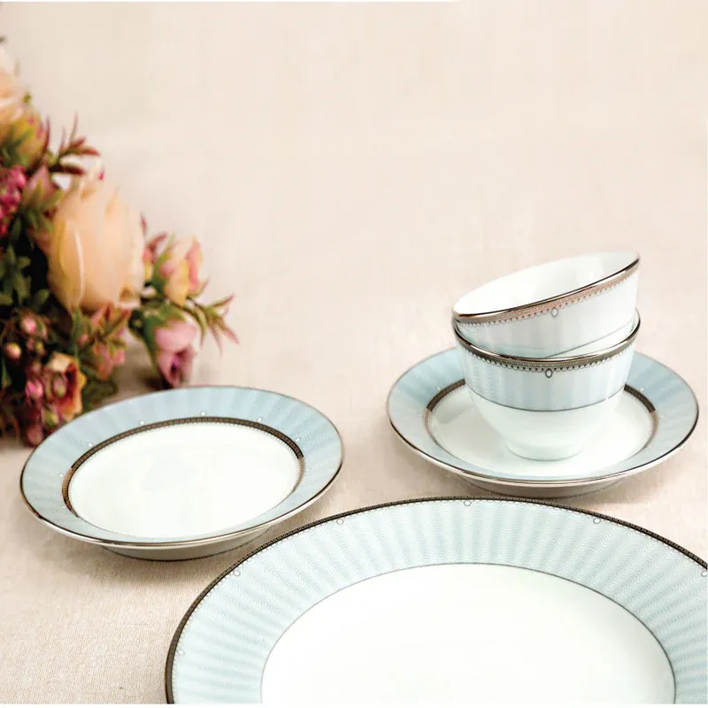 MONARCH PLATINUM Tea Cups Set of 12