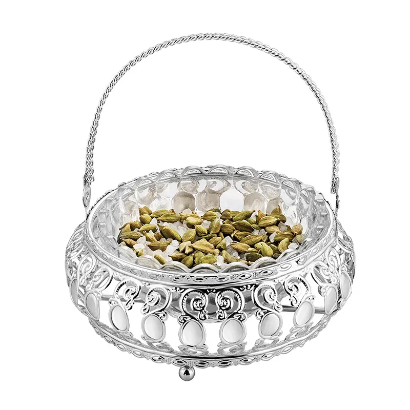 Basket With Glass Enamel