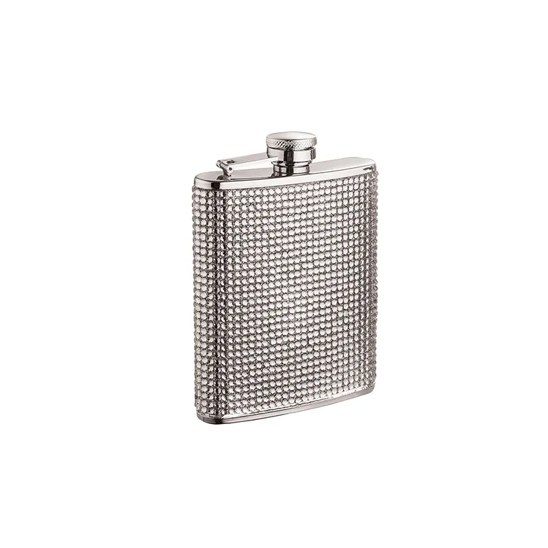 Acrylic Crystal Hip Flask Stainless Steel
